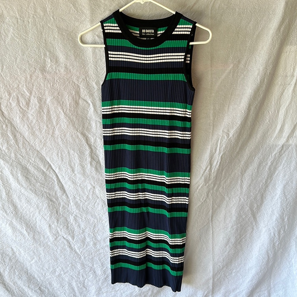 Stripe knit dress
